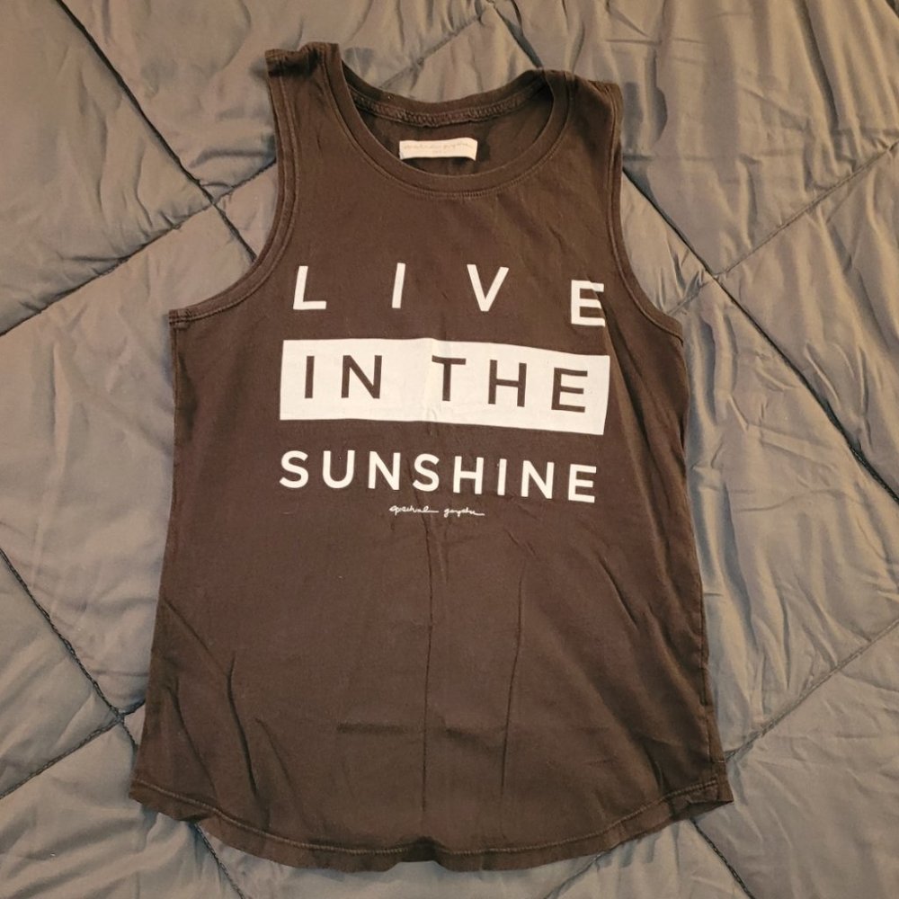 Spiritual Gangster Muscle Tee (Live in the Sunshine) - Gray Small